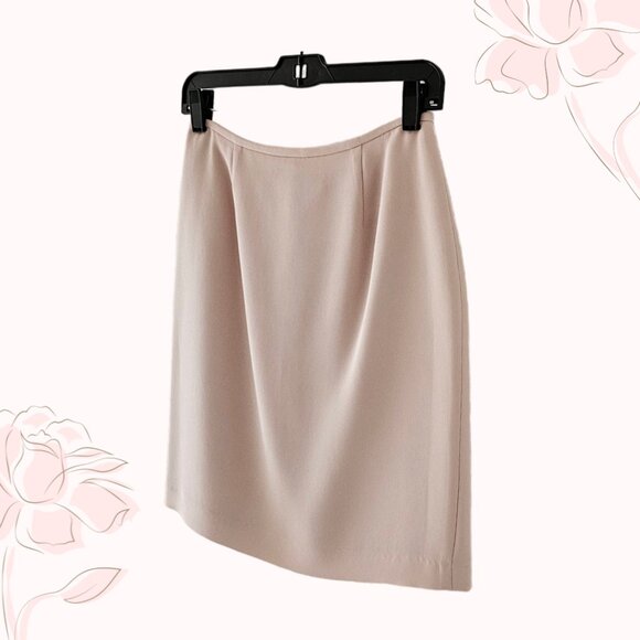 Petite Sophisticate Vintage Pencil Suit Skirt | Pre-Loved | 4P | Powder Pink - Picture 3 of 16